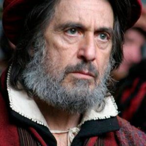 Al Pacino caracterizado como Shylock