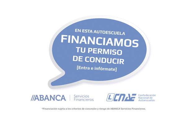 Acuerdo CNAE-ABANCA para financiar el permiso de conducir