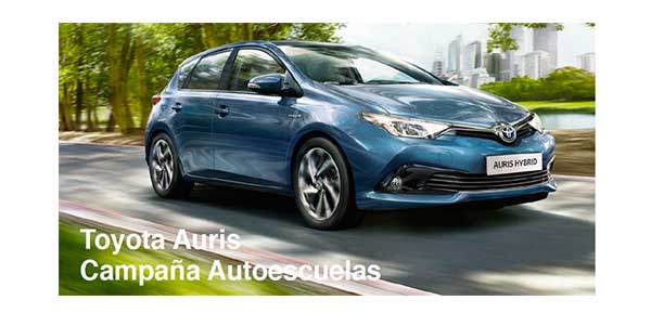 Toyota Auris: oferta especial para autoescuelas asociadas