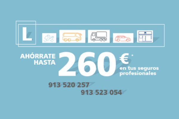 Ahorra hasta 260 € en tus seguros profesionales